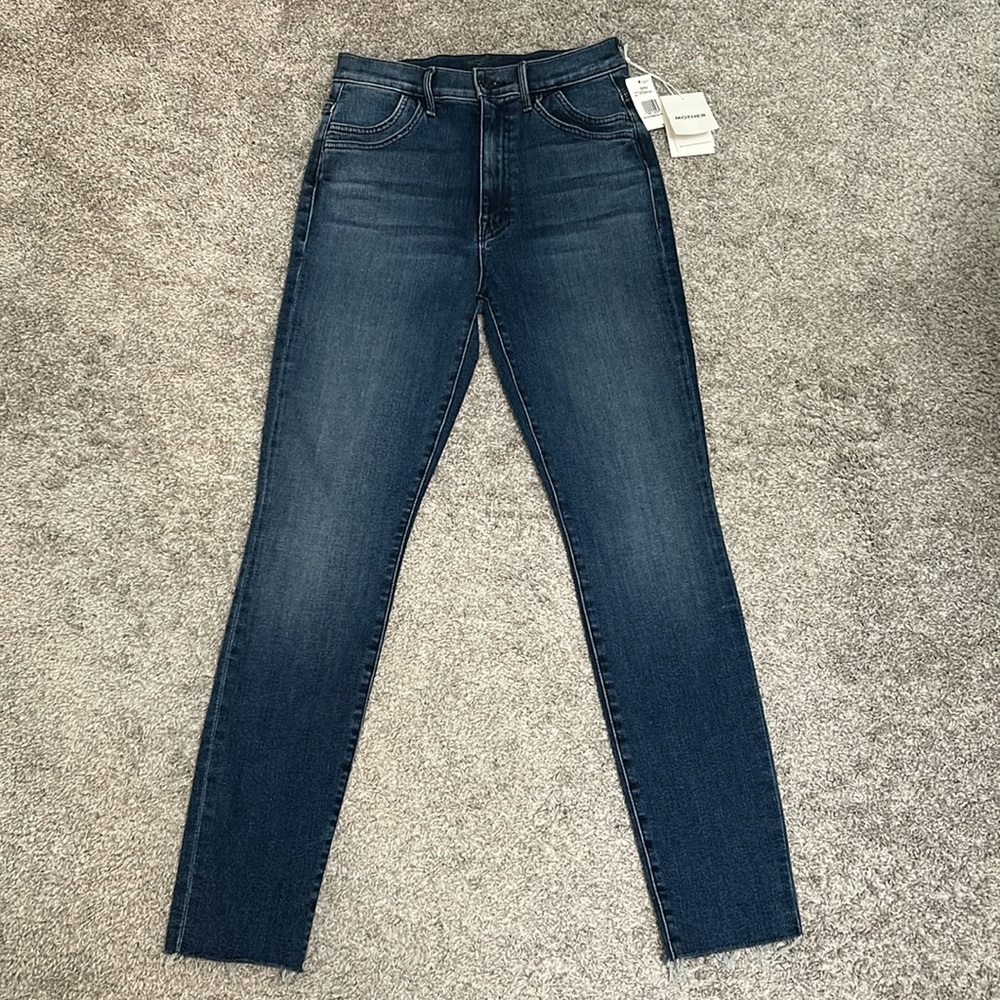 Mother The Stash Swooner ankle fray in chick flick sz 26 and 27